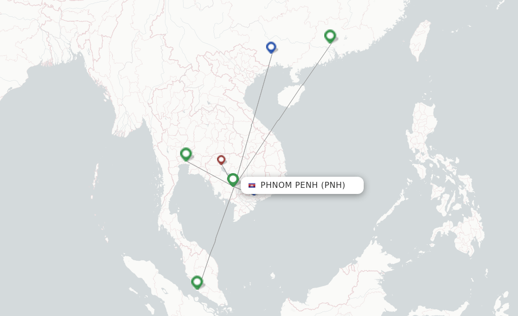 Lanmei Airlines Route Map